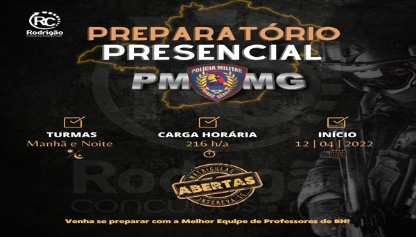 Curso Presencial pmmg bh